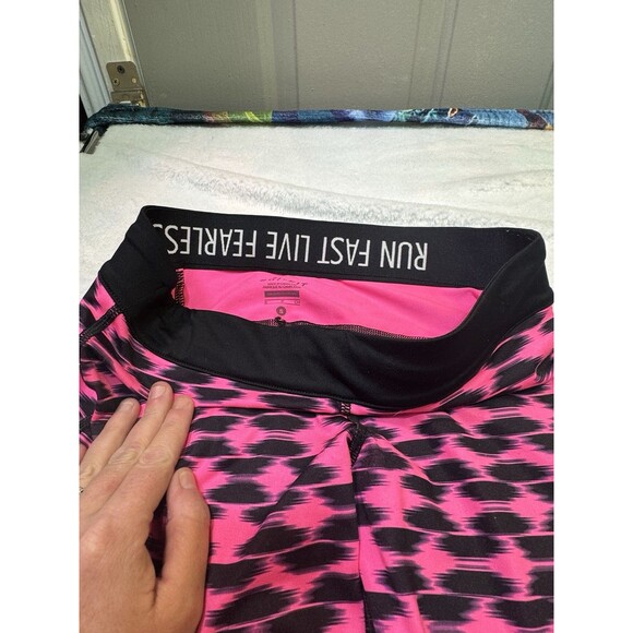 Nike Pro Size S Lot Of 2 Running Tights Pants Lightweight Patterned BRIGHT Pink - Picture 6 of 11